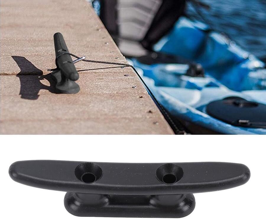 Solidchoice Nylon Dock Cleat Zwarte Bootschoen voor Veilige Bevestiging op Schepen - Foto 1