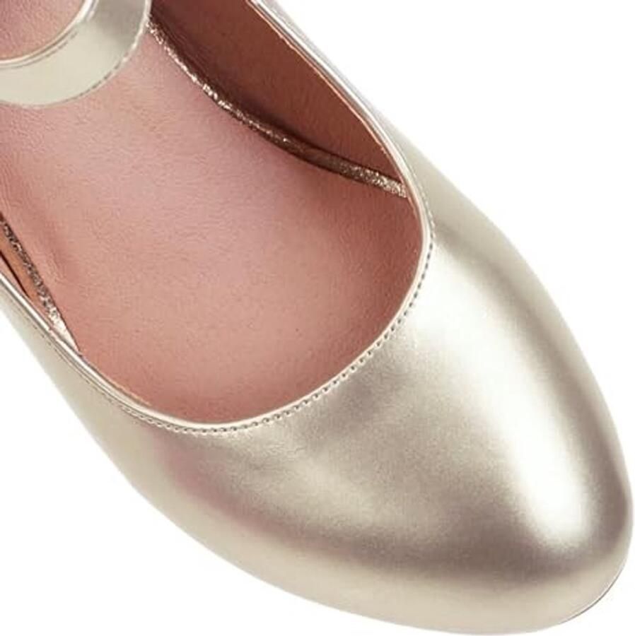 Solidchoice Pumps Blokhak Goud