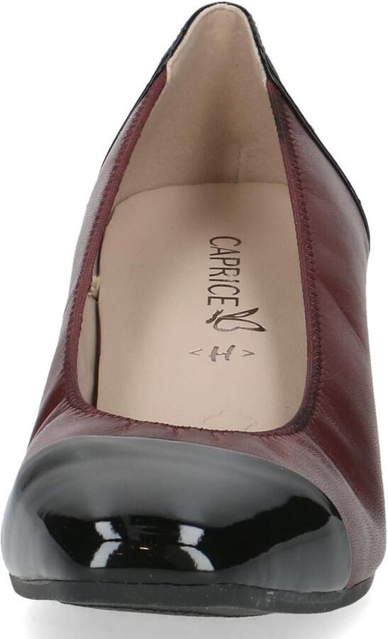 Solidchoice Pumps met Blokhak in Bordeaux Comb Extra Breed