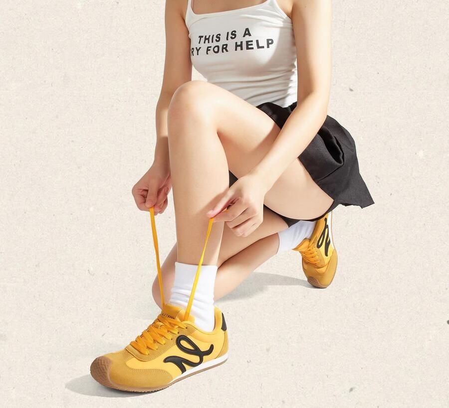 Solidchoice Retro Tennis Sneakers voor Dames Casual en Comfortabel