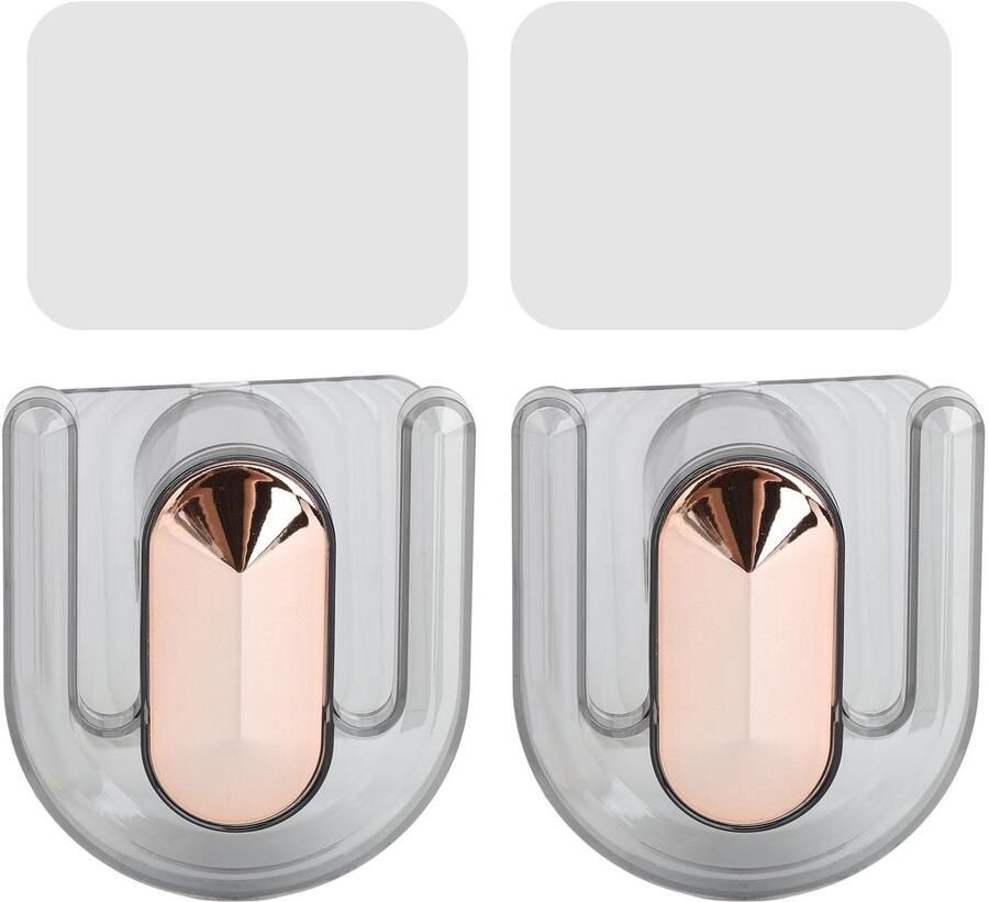 Solidchoice- Schoenenrek Wandgemonteerd 2 Stuks Sterk Plastic Multifunctioneel Slippershanger Eenvoudige Installatie Slippersrek