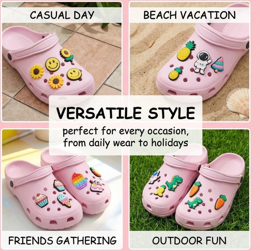 Solidchoice Set van 30 Schoensieraden voor Crocs en Klompen