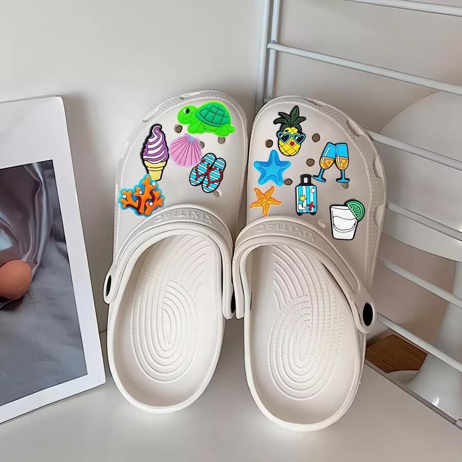 Solidchoice Set van 30 Zomer Schoen Charms voor Clogs en Sandalen