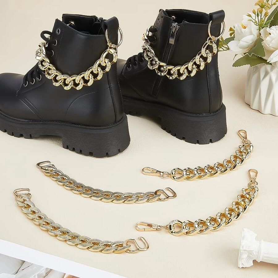 Solidchoice Set van 6 Schoenkettingen in 3 Stijlen voor Crocs en Sandalen