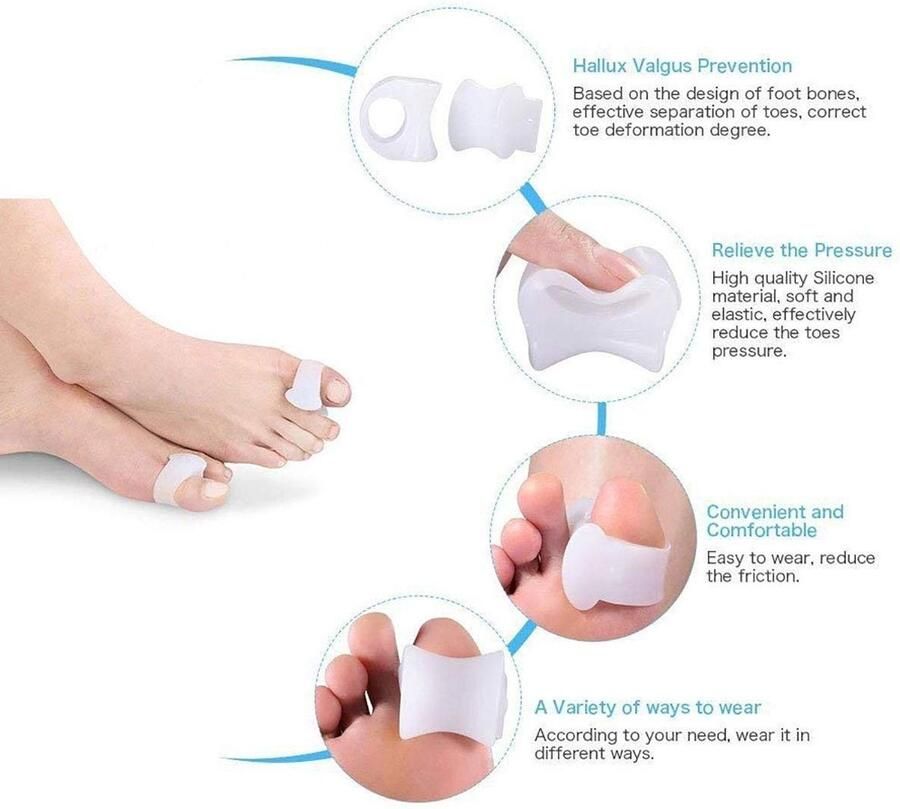 Solidchoice Siliconen Teenslippers Set voor Comfort en Ondersteuning