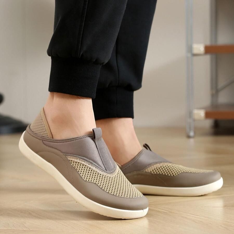 Solidchoice Slip On Trainers Heren Ademend Casual Sneakers Lichtgewicht en Comfortabel