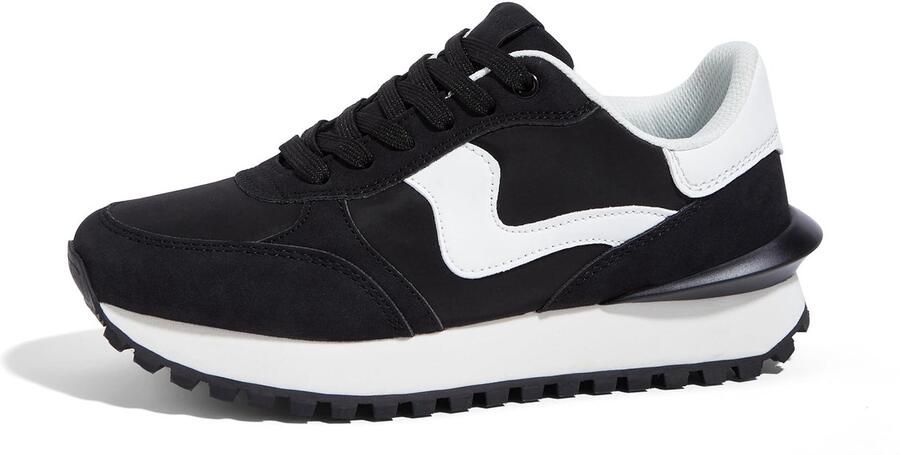Solidchoice Stijlvolle Dames Sneakers met Platform en Slipweerstand