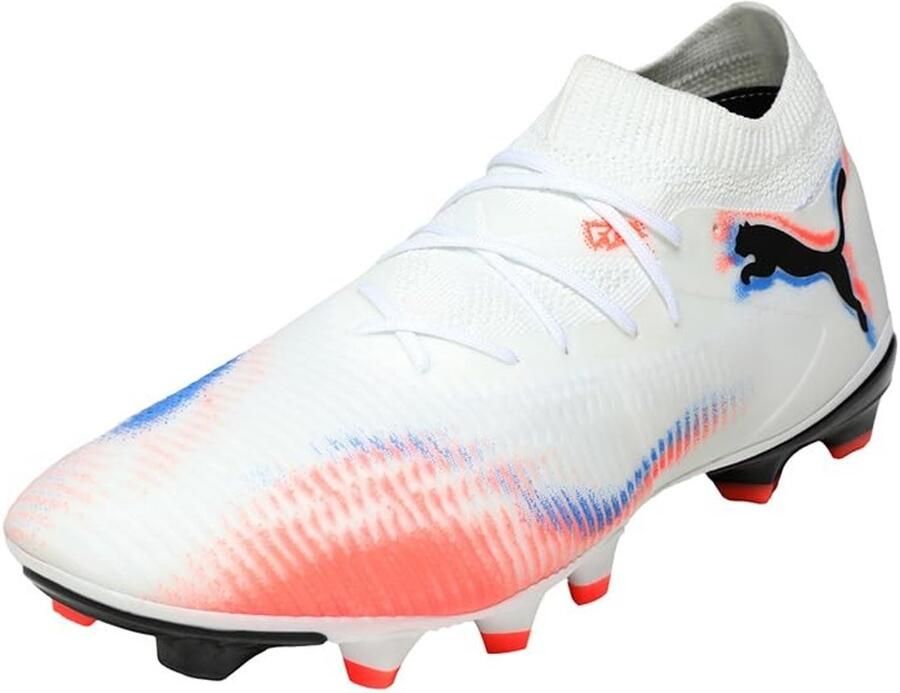 Voetbalschoenen uniseks Future 8 Match FG AG Wit Zwart Rood