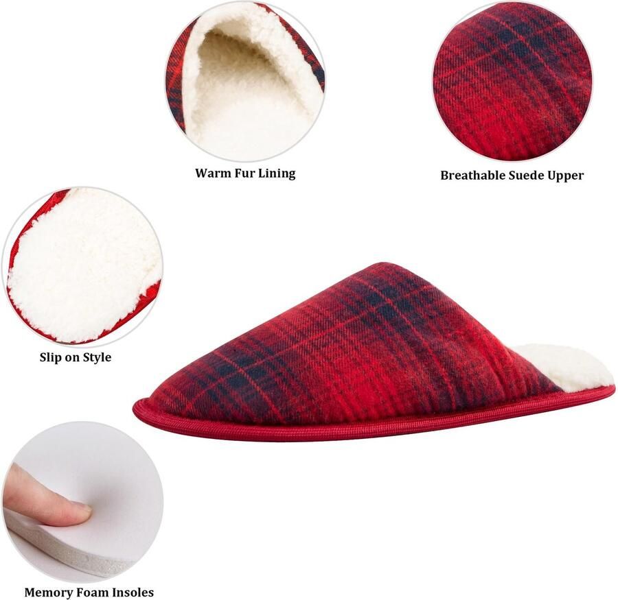 Solidchoice Uniseks Warme Winterpantoffels van Vilt Luxe Slippers voor Binnen