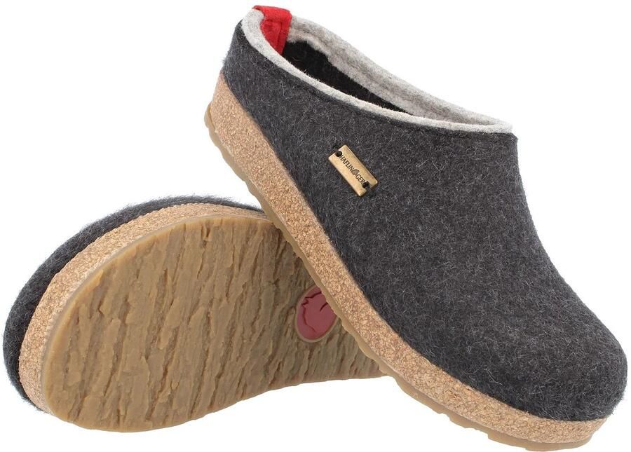 Solidchoice Unisex Slippers van 100% Vilt met Anatomisch Voetbed