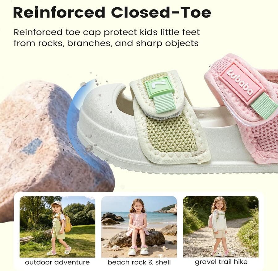Solidchoice Unisex Zomer Sandalen voor Kinderen Lichtgewicht en Waterdicht