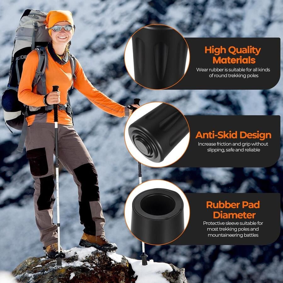 Solidchoice Vervangende Rubber Caps voor Wandelschoenen Stuks