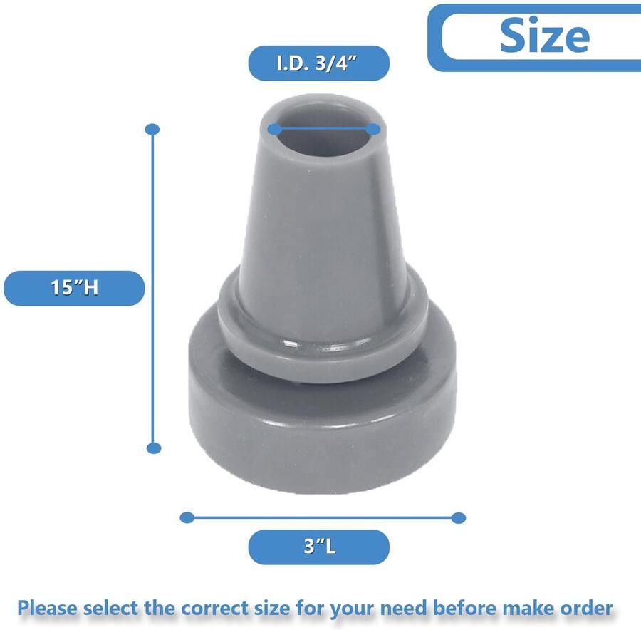 Solidchoice Vervangende Tips voor Wandelschoenen Antislip en Roterend