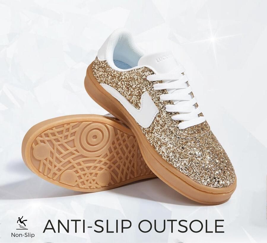 Solidchoice Vrouwelijke Glitter Sneakers voor Meerdere Gelegenheden
