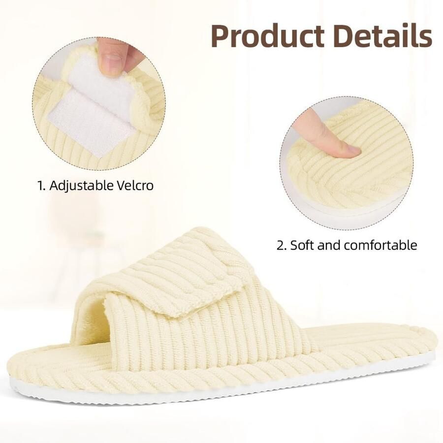 Solidchoice Vrouwen Memory Foam Slippers voor Winter Lichtgewicht en Comfortabel
