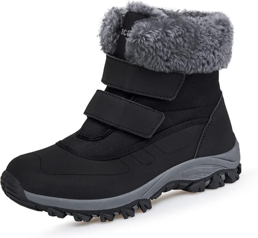 Solidchoice Waterdichte Winterboots voor Dames met Klittenband