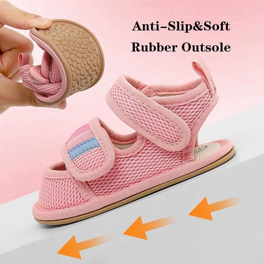 Solidchoice Zachte Slippers voor Pasgeborenen met Gesloten Neus voor Eerste Stapjes