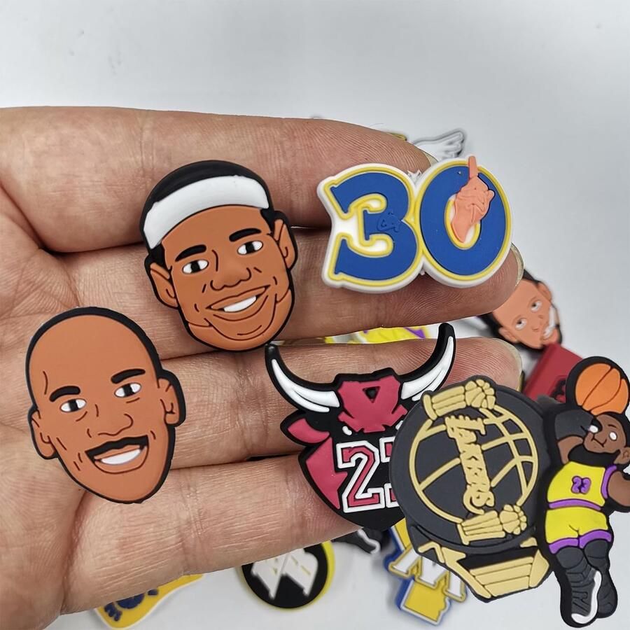 SolidKe Stuks Schoen Charms in Basketbal Stijl