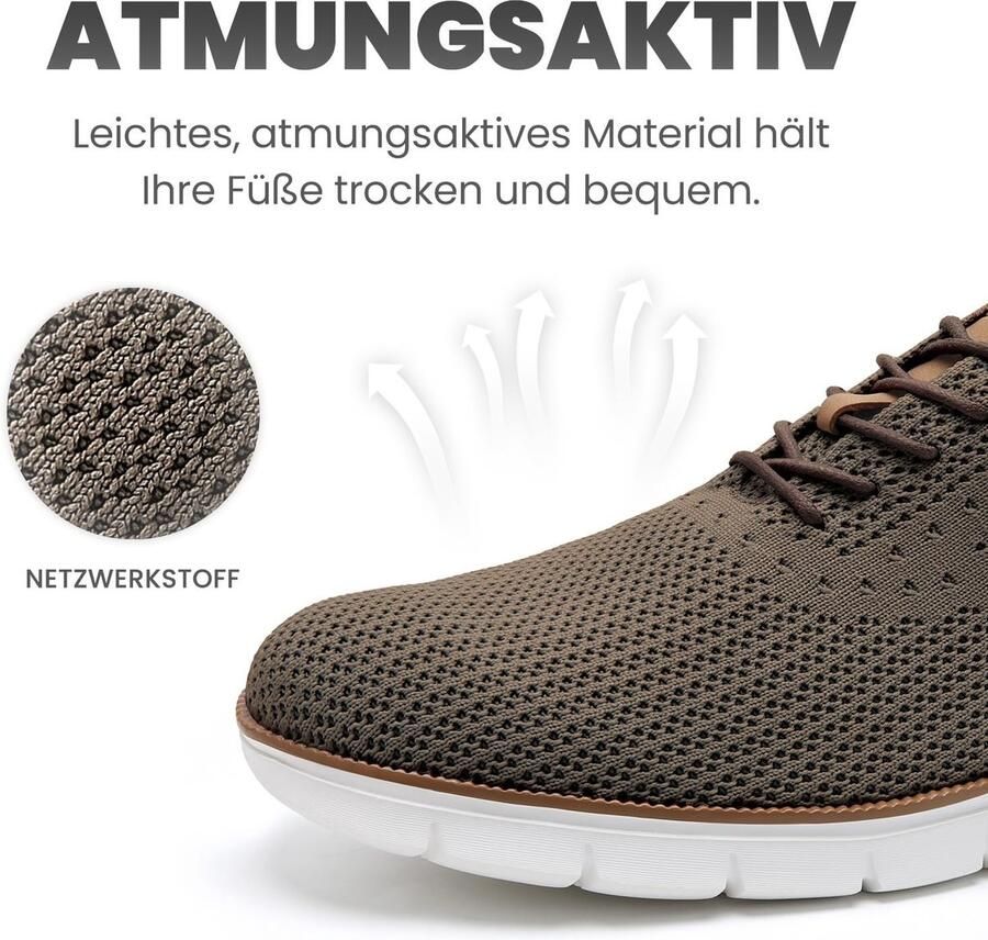 SolidKeus Ademend Comfortabele Oxford Schoenen voor Heren