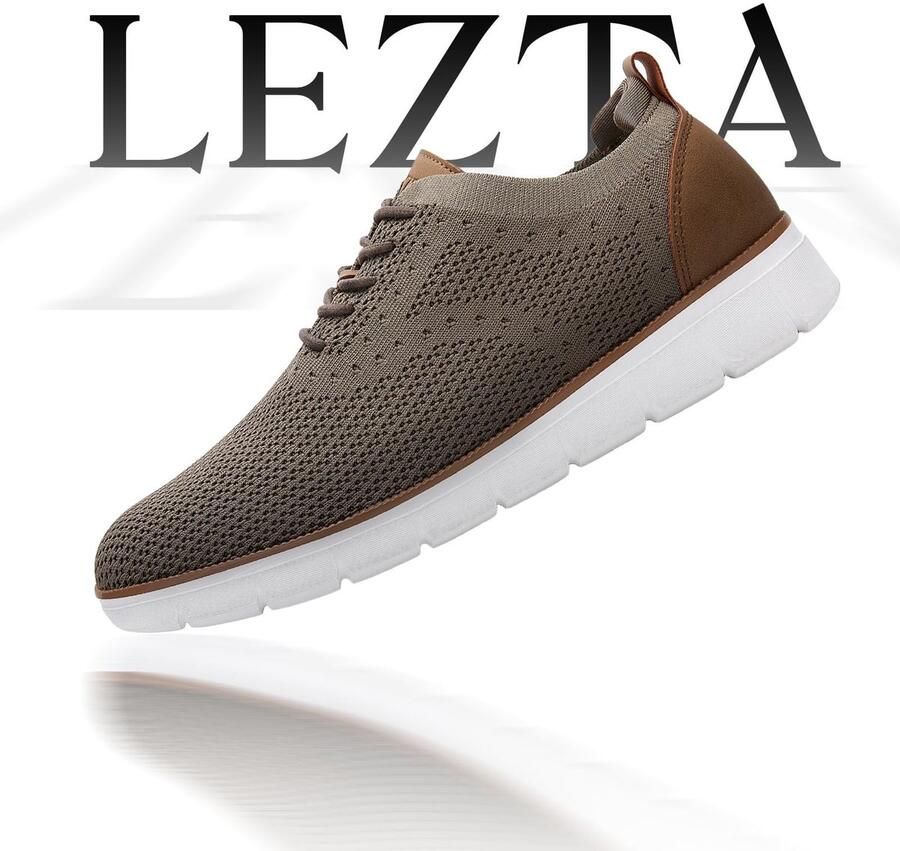 SolidKeus Lichtgewicht Casual Oxfords voor Mannen in Khaki