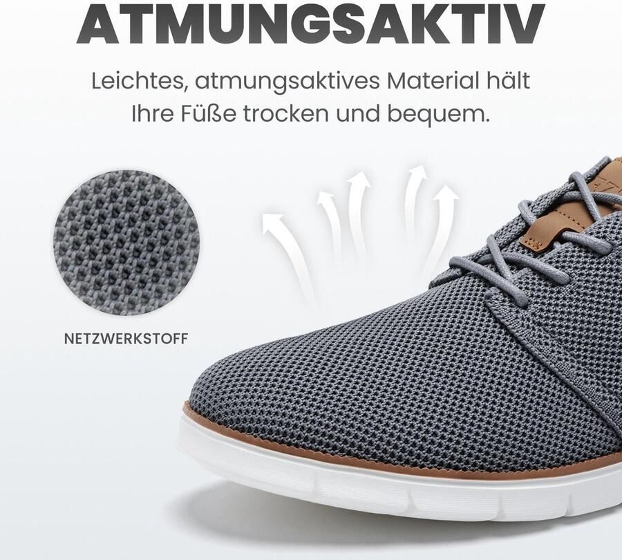 SolidKeus Comfortabele Heren Oxford Schoenen met Ademend Ontwerp
