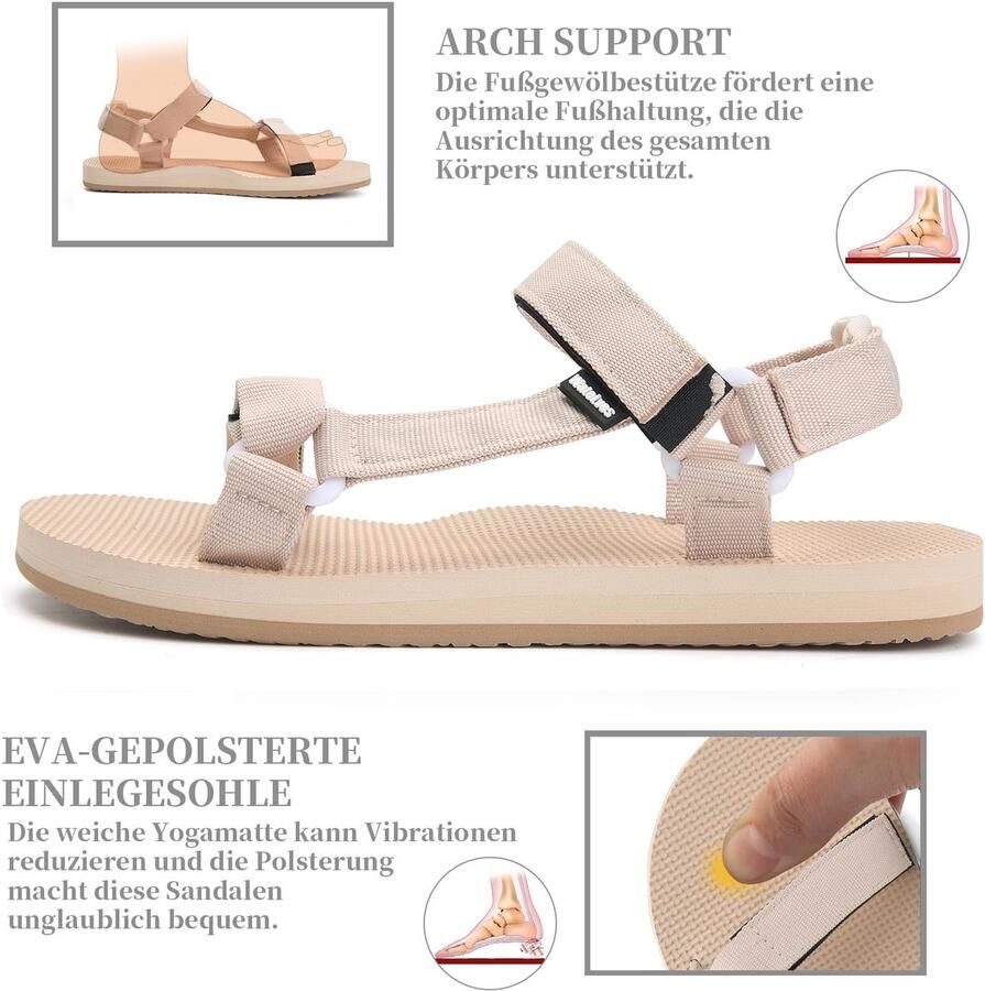 SolidKeus Comfortabele Vrouwen Sandalen met Woven Strap