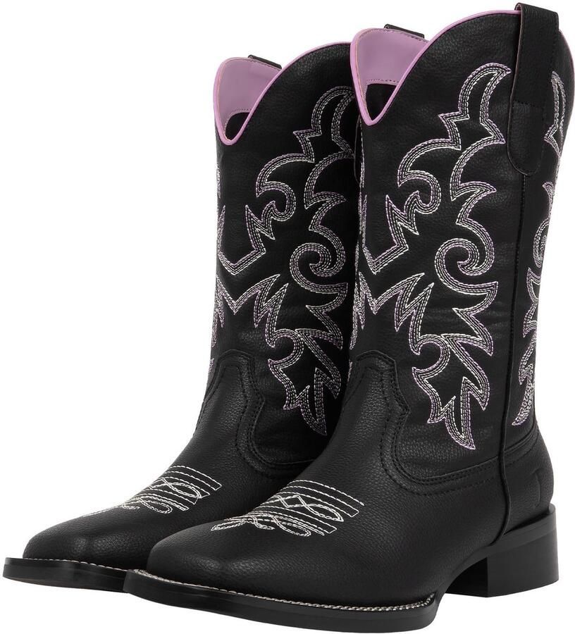 SolidKeus Cowboy Boots voor Dames met Vierkante Neus