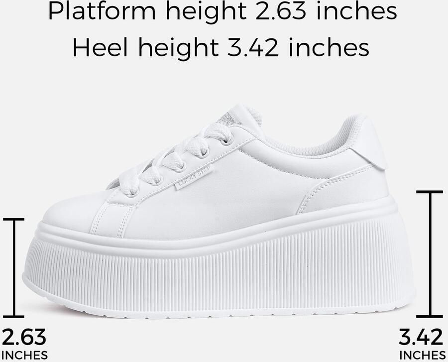 SolidKeus Dames Platform Sneakers met Retro Canvas Design