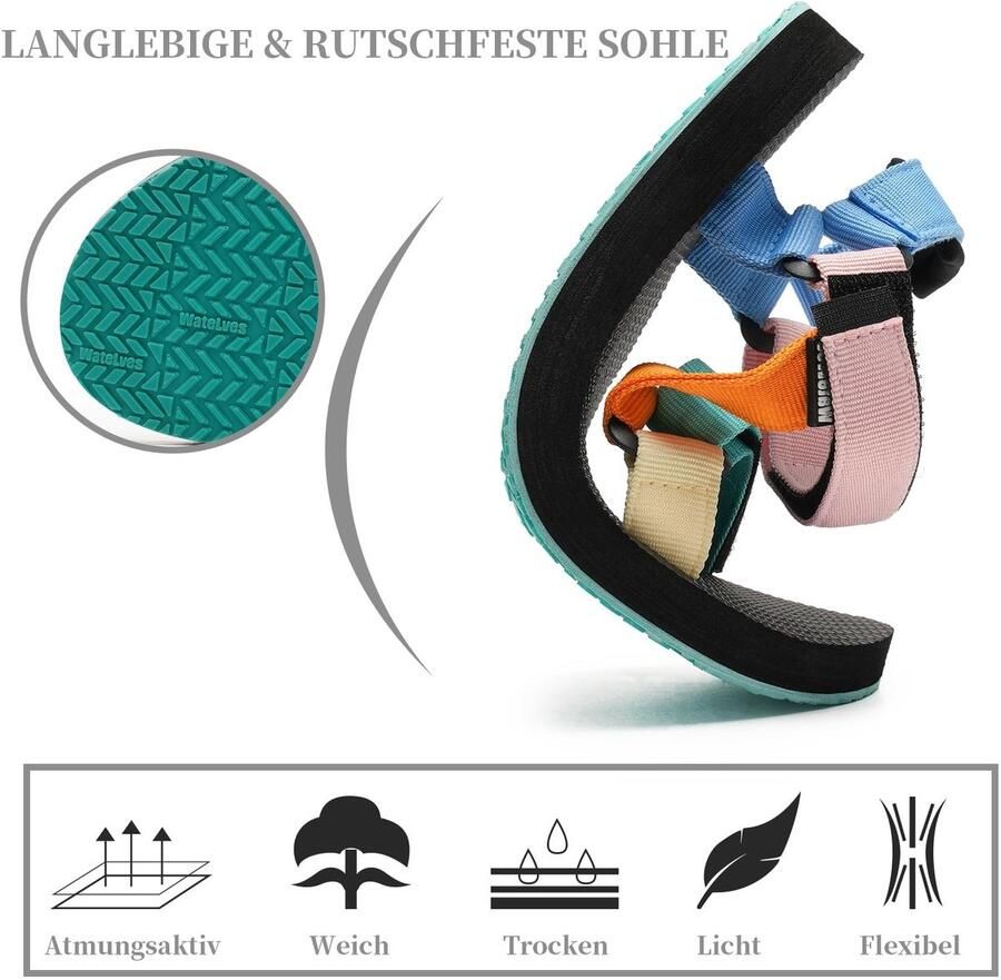 SolidKeus Dames Sandalen met Woven Band voor de Zomer