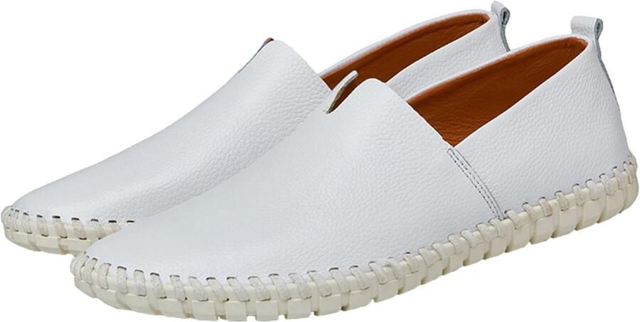 SolidKeus Heren Loafers van Echt Leer Met Handgemaakte Zolen