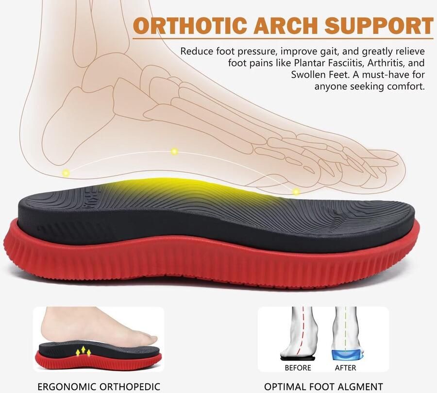 SolidKeus Heren Orthopedische Flip Flops met Verstelbare Band
