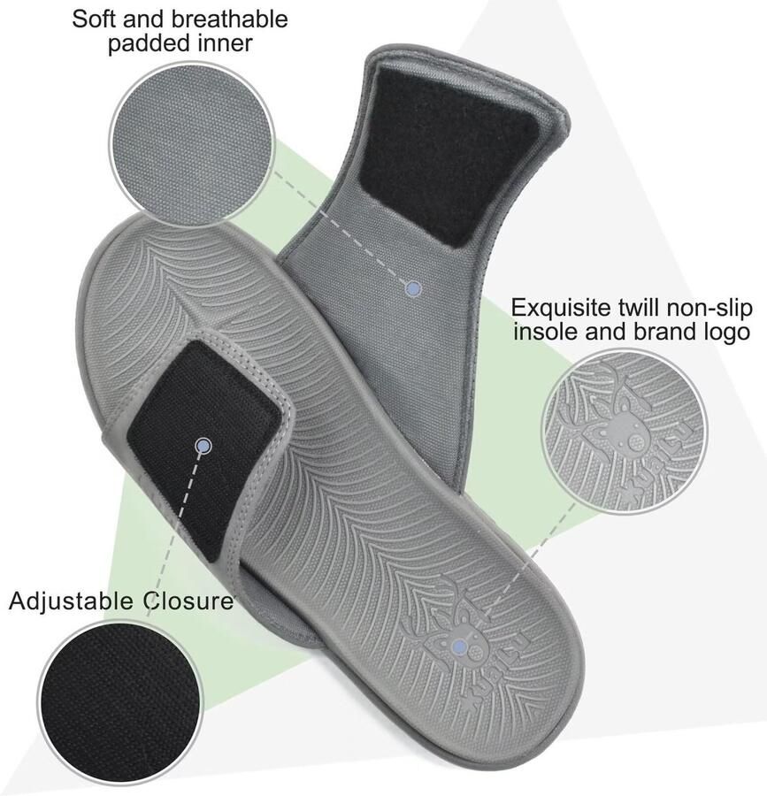 SolidKeus Comfortabele Flip Flops voor Mannen met Ondersteuning voor Plantenfasciitis
