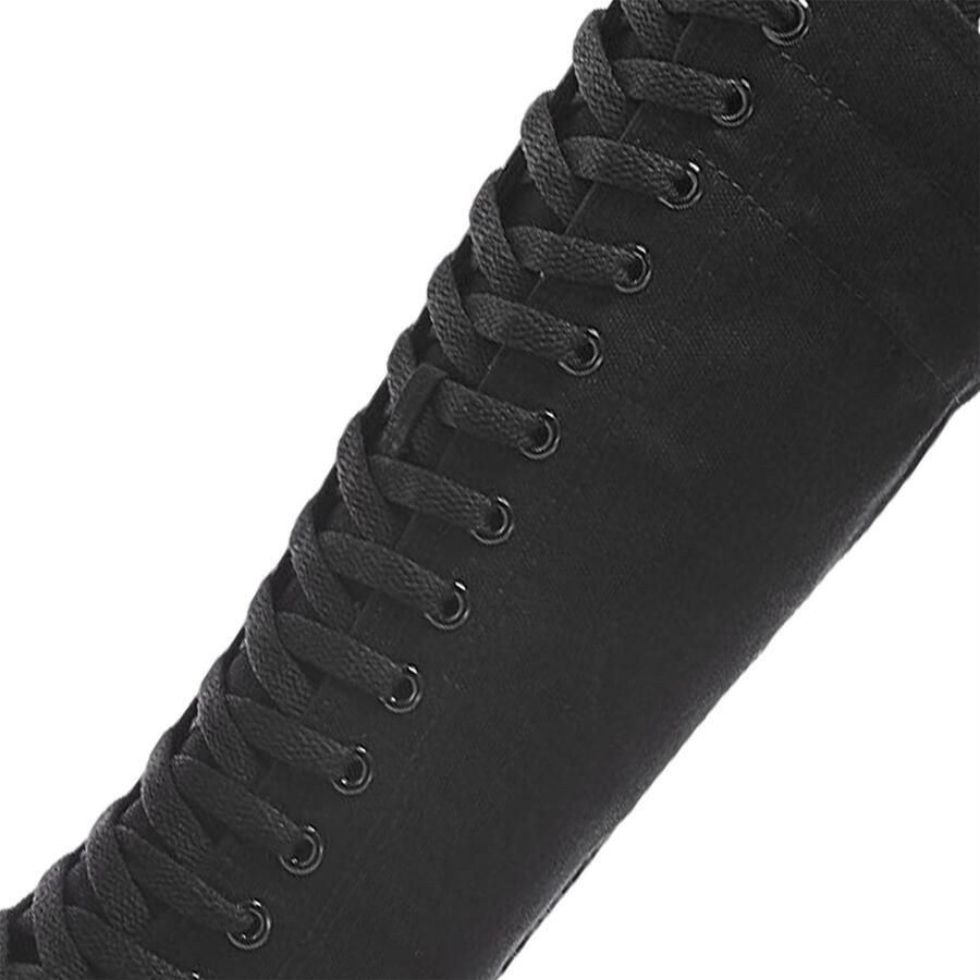 SolidKeus Kniehoge Canvas Boots met Rits en Veters