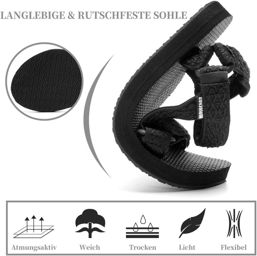 SolidKeus Ultra-Lichte Gladiator Sandalen voor Dames