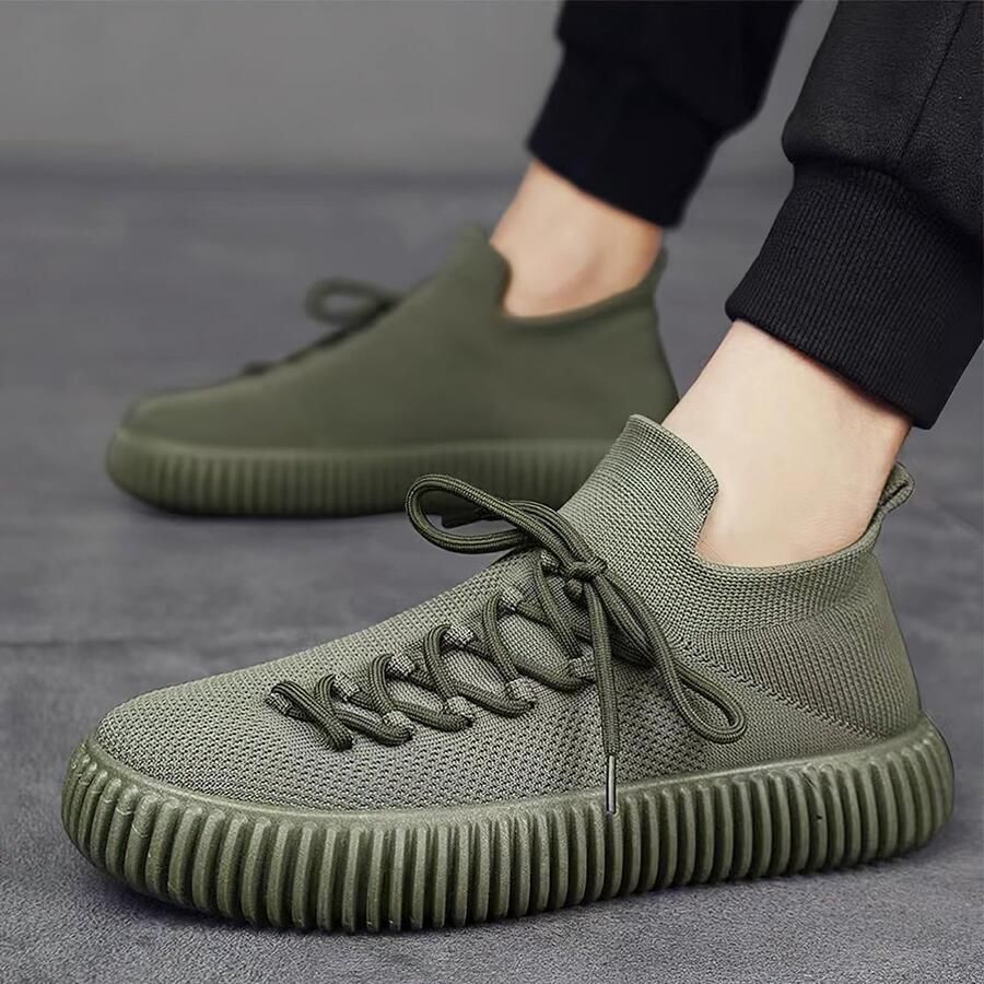 SolidKeus Unieke Veterschoenen Voor Mannen Met Ademend Ontwerp
