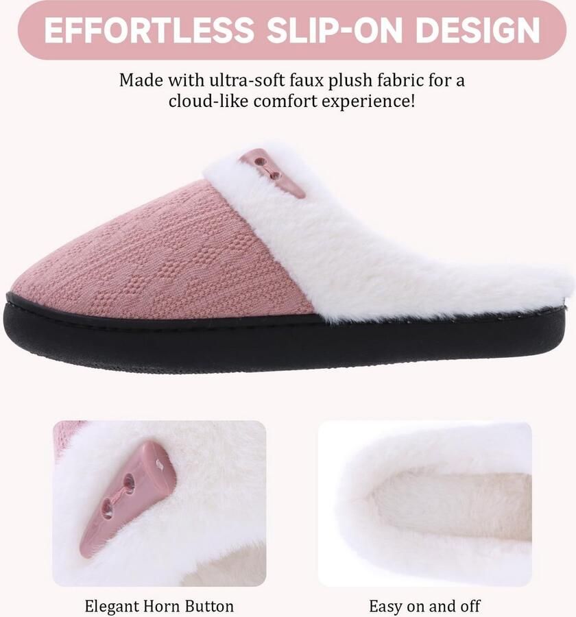 SolidKeus Warme Slippers met Zachte Fleece Voering