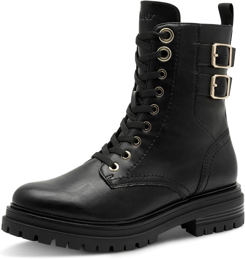 S.Oliver dames S.oliver Damen Lace Boot Flat 5-25258-45Enkellaarsje