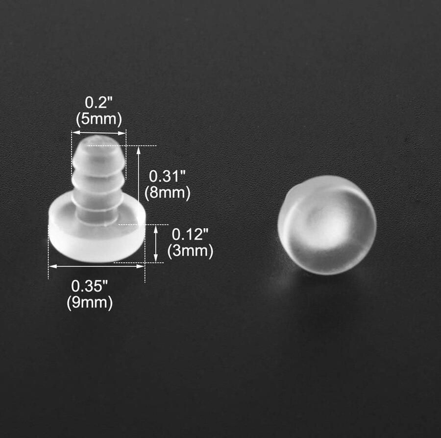 Sourcing map 24 stuks aanslagbuffers transparant bumpers zacht helder glijden vrije meubels glas tafel antikolision 5 mm