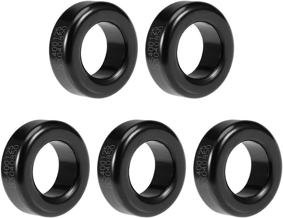 Sourcing map 5 stuks ferriet ring ijzerpoeder toroid kernen ferrietkern 23 5 x 40 5 x 14 7 mm de