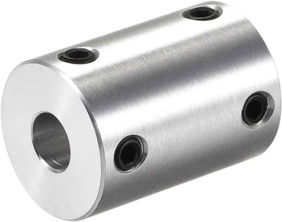 Sourcing map Askoppeling connector 6 35 mm tot 8 mm boring stijve koppelingsschroef stelschroef L25XD18 aluminiumlegering