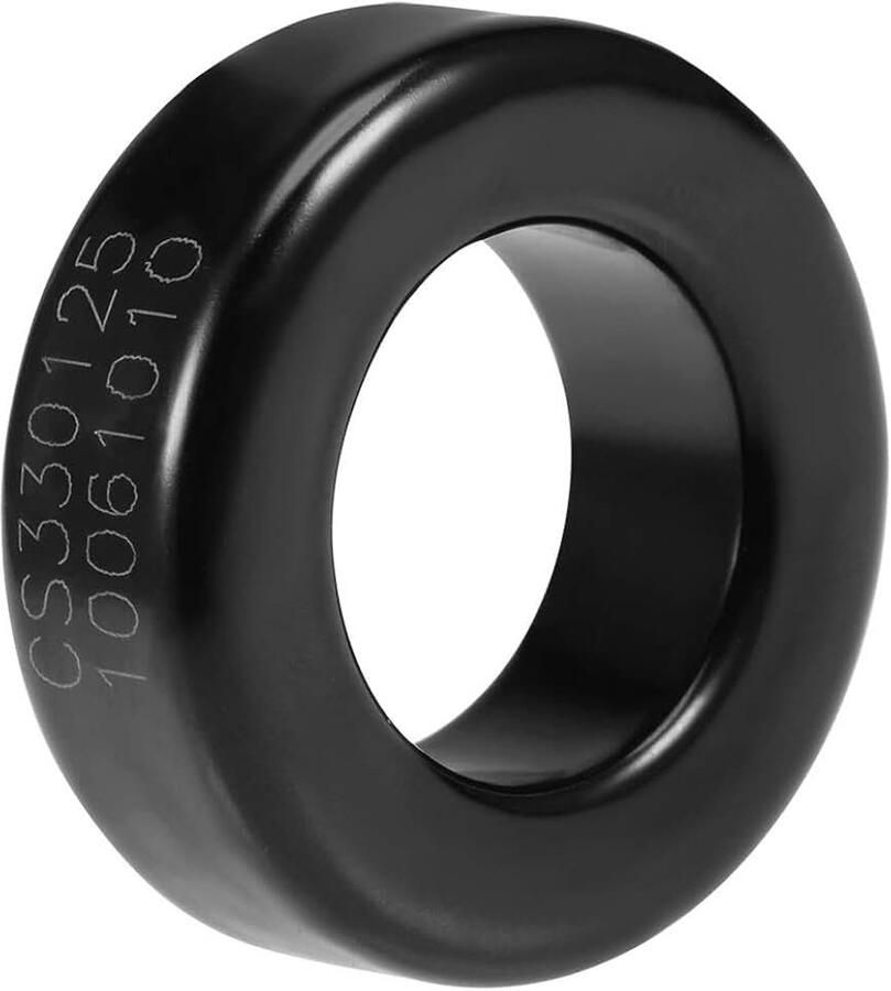 Sourcing map Ferriet ring ijzerpoeder Toroid ferrietkernen zwart grijs 19 3 x 33 7 x 11 3 mm de