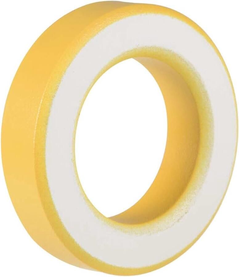 Sourcing map Ferriet ring ijzerpoeder toroïde kernen elektronisch geel wit 35 4 x 57 7 x 14 mm de