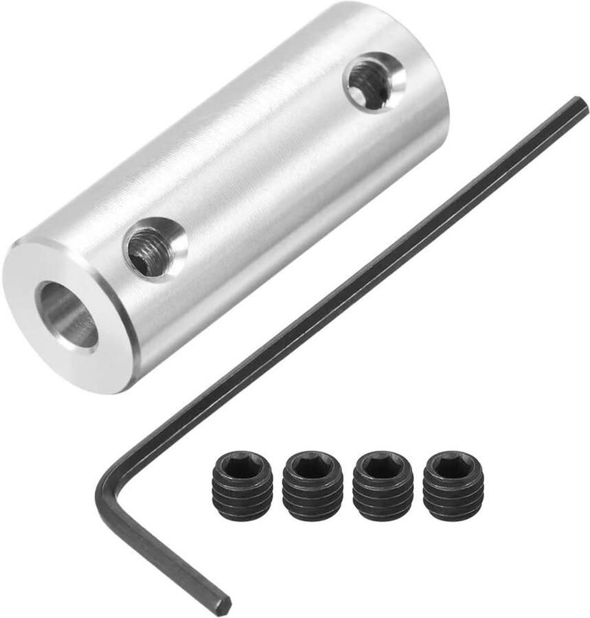 Sourcing map schacht koppeling robot motor wiel koppeling met sleutel 2mm tot 2mm boring L26xD10 4mm to 3mm