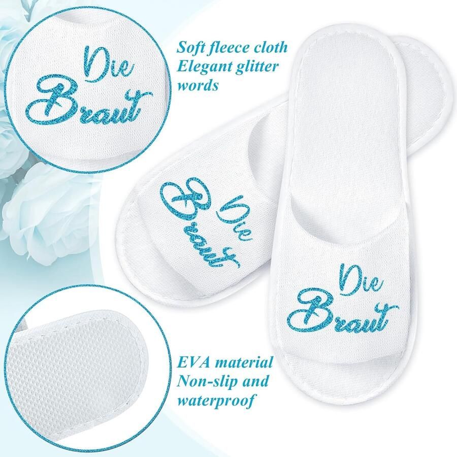 Spa slippers One size Zacht en comfortabel Perfect voor bruiloften en feesten ShopVlot