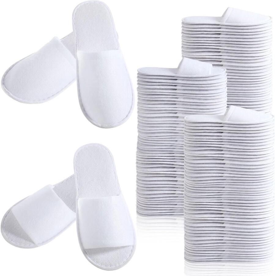 Spa Slippers Wegwerp Pantoffels Gasten Comfort Bieden Antislip EVA Zool 48 Paar Wit