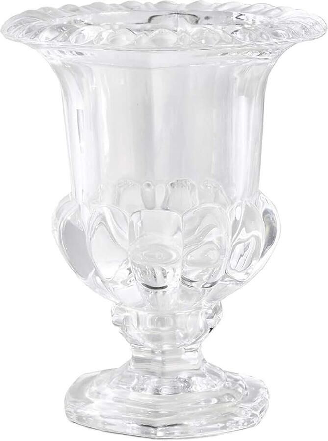 Spaces Living Decoratieve grote glazen urn middenstuk vaas voor bruiloft evenement meet 9 hoog en 7 diameter