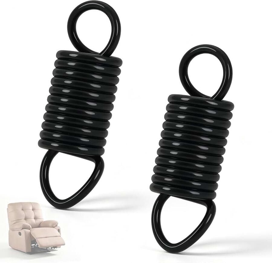 Spanveer voor bank en stoel 2 stuks draad 2 5 mm diameter 18 5 mm lengte 54 mm gesloten bevestigingsogen reserveonderdeel voor het repareren van gestoffeerde meubels stoelen en meubelmechanismen