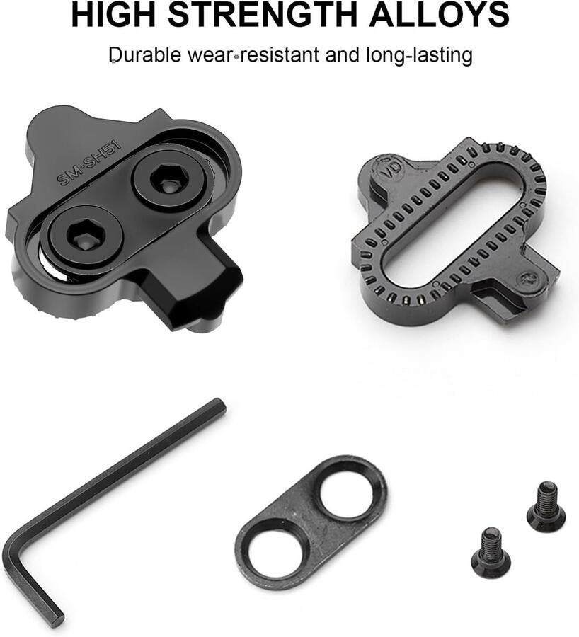 SPD Cleats voor Fietsschoenen Geschikt voor SM SPD Serie Mountain Locking Pedalen Antislip Fiets Cleat Set voor Shi o en Mountainbikes