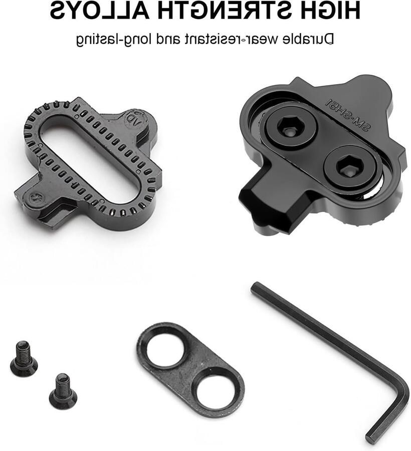 SPD Cleats voor Fietsschoenen Geschikt voor SM SPD Series Mountain Locking Pedalen Antislip Fietsschoenplaat Set voor Shimano en Mountainbikes