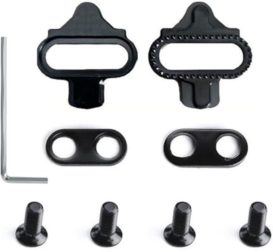 SPD Cleats voor Fietsschoenen High-Perfor ce Pedaallampen voor Mountainbikes Verstelbare FietsCleat Set Geschikt voor Indoor Fietsen